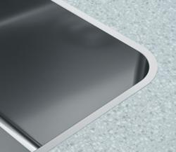 OUTLET Hoek gebogen! Franke Mythos MYX 210.55 rvs spoelbak 55x40cm vlakbouw 	1208971811