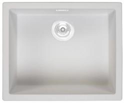 Ausmann Fibre witte spoelbak 50x40cm onderbouw, opbouw en vlakinbouw met automatische witte plug 1208971903