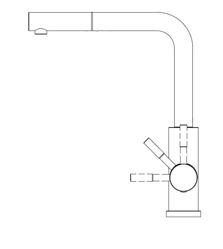 Pure.Sink Elite Steel Spark-S keukenkraan PVD koper met uittrekbare uitloop PS8041-62