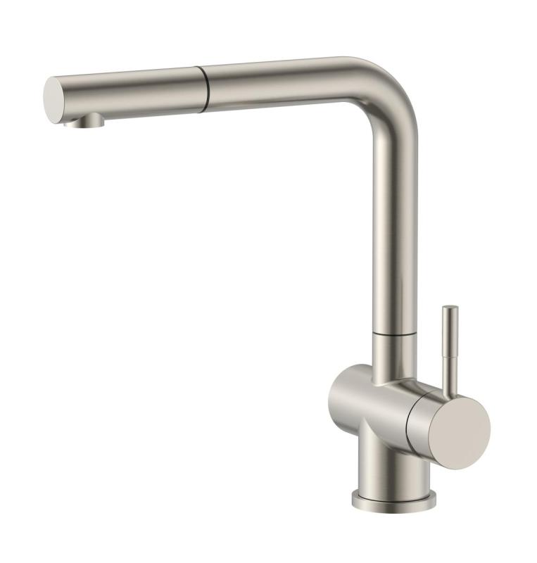 Pure.Sink Elite Steel Pulse-S keukenkraan RVS met uittrekbare uitloop en sproeistand  PS8500-02