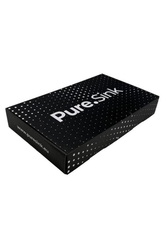 Pure.Sink Elite Steel Pulse-S keukenkraan Mat Zwart met uittrekbare uitloop en sproeistand  PS8500-10