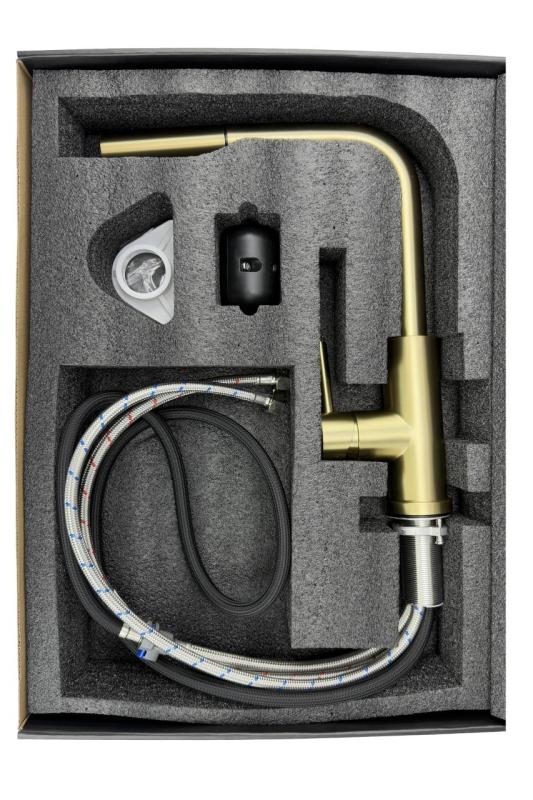 Pure.Sink Elite Steel Pulse-S keukenkraan Mat Zwart met uittrekbare uitloop en sproeistand  PS8500-10