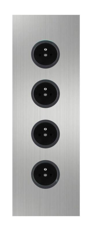 Indux Corner Еnergiezuil met 4 Stopcontacten Penaarde RVS 1208972304