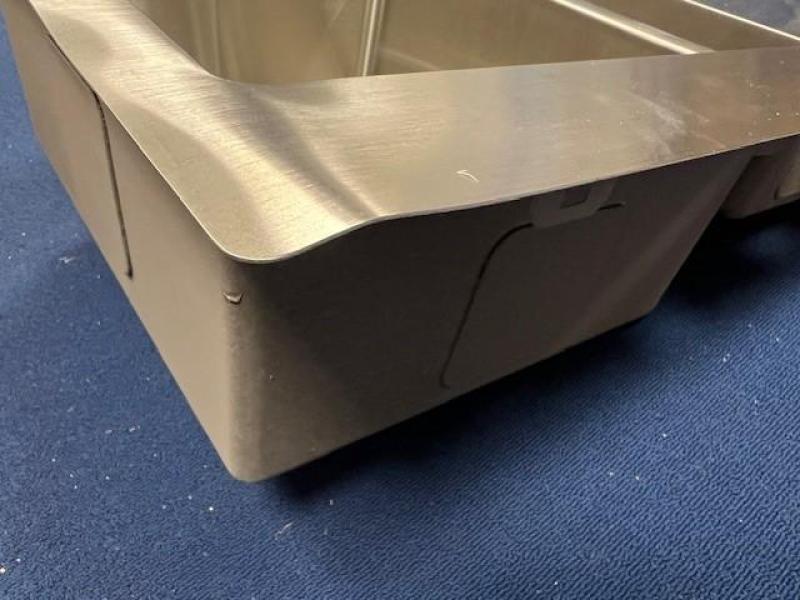 OUTLET Beschadigd!! Ausmann Oder Blue 1,5 rvs spoelbak 100x51cm vlakbouw en opbouw met afdruipgedeelte 1208972434