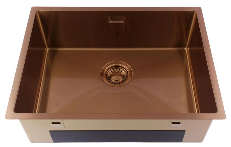 Pure.Sink Luxion Koperen spoelbak 55x40 cm onderbouw 1208972448