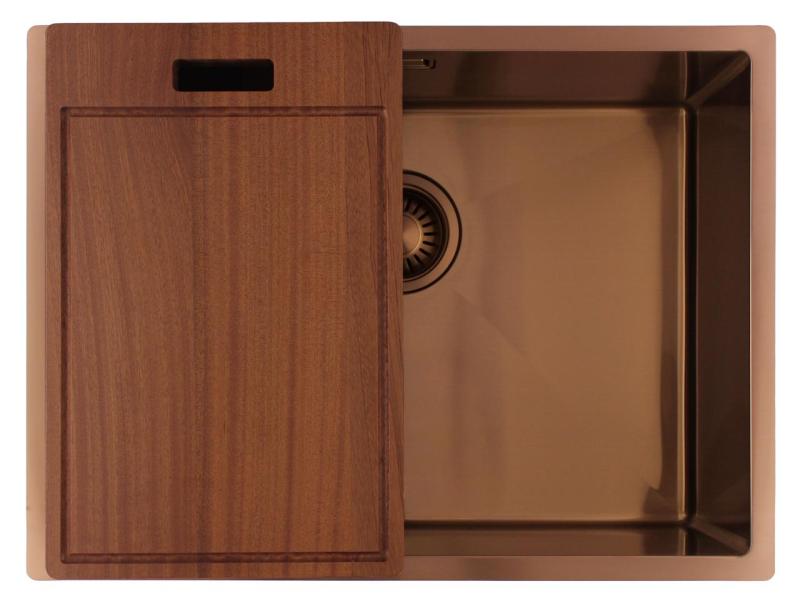 Pure.Sink Luxion Koperen spoelbak 55x40 cm onderbouw 1208972448