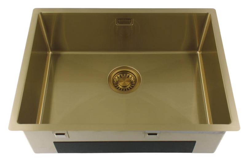 OUTLET Pure.Sink Luxion Gouden spoelbak 55x40 cm onderbouw PLX5540-60